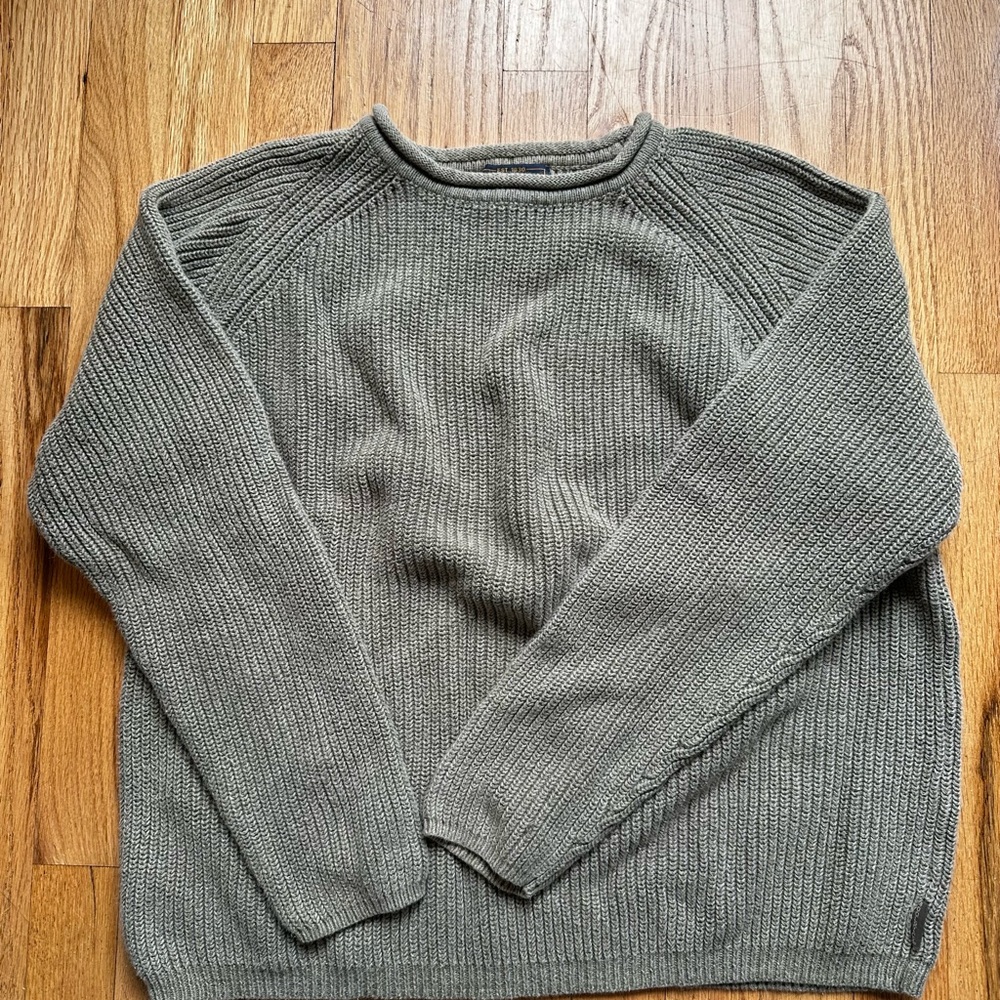 Sage cotton crewneck sweater